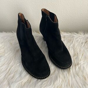 Softspots Black Suede Ankle Boots | Size 7